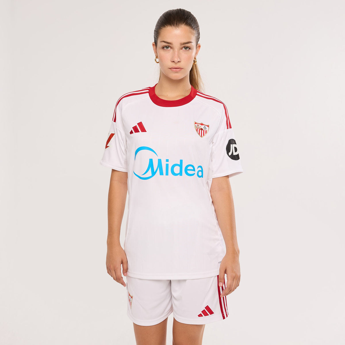 Personalización para Camiseta mujer 1ª Sevilla FC 25/26 blanca S / White