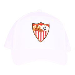 Gorra blanca escudo bordado