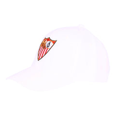 Gorra blanca escudo bordado