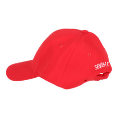 Gorra roja escudo bordado