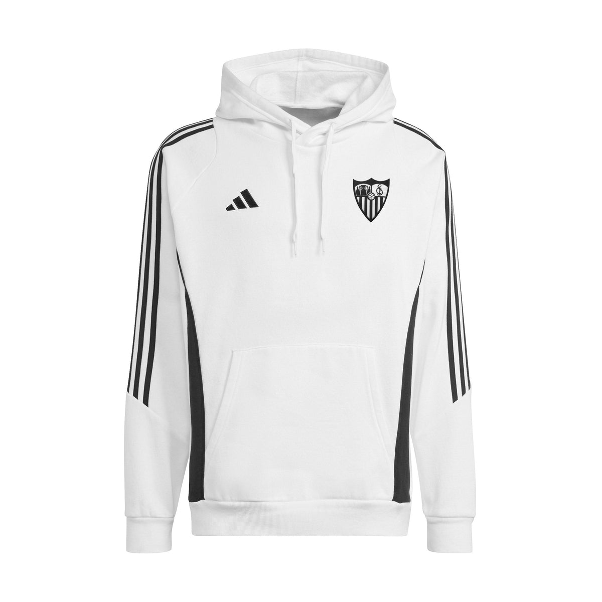 Sudadera adulto con capucha Sevilla FC 25/26 blanca