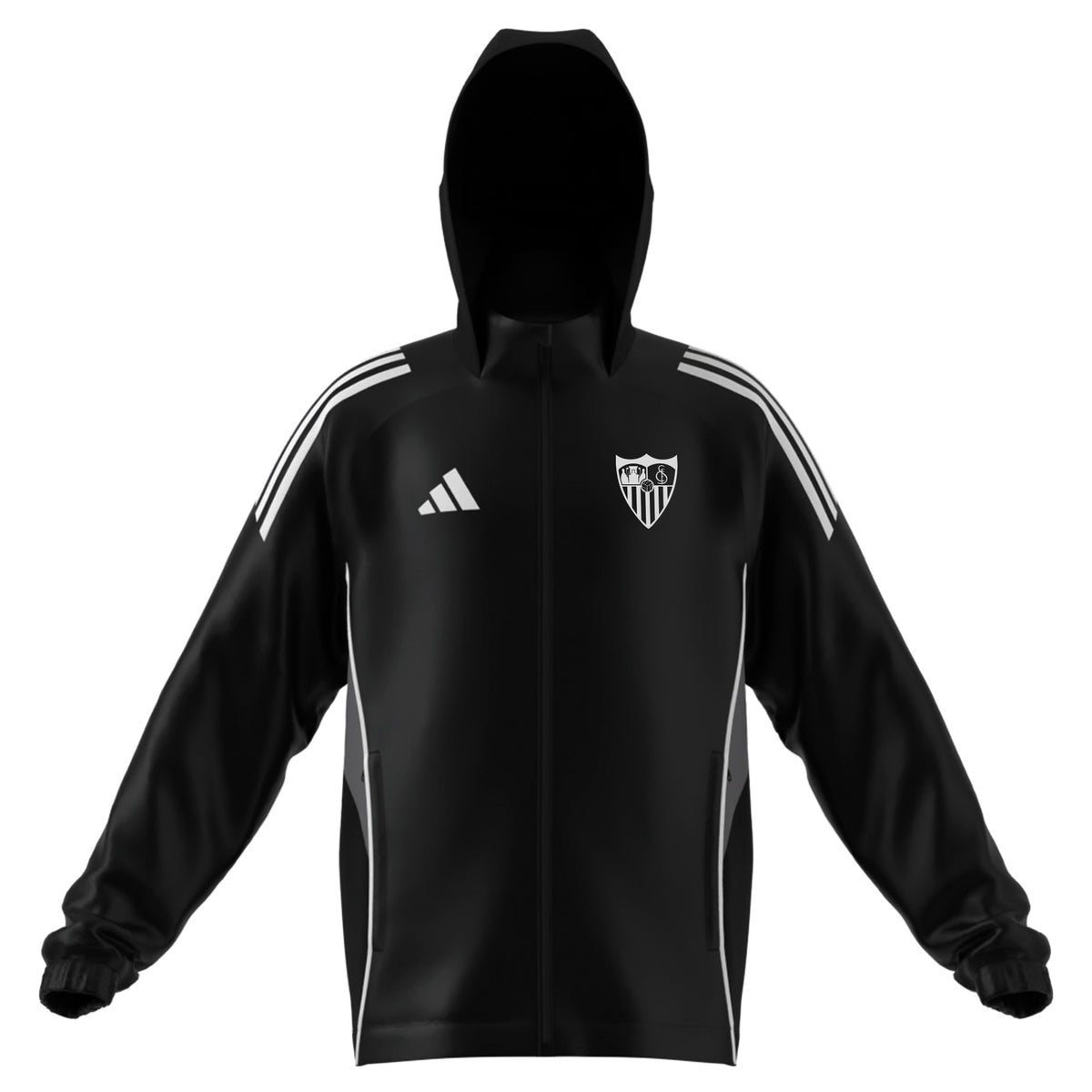 Chubasquero niño entrenamiento Sevilla FC 25/26 negro