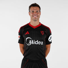Personalización para Camiseta adulto 3ª Sevilla FC 25/26 negra M / Black