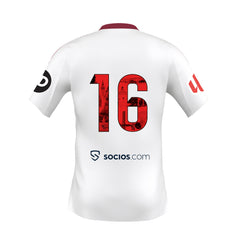 Personalización para Camiseta dorsal ciudad de Sevilla Nº16 Adulto 1ª Sevilla FC 25/26 M / White