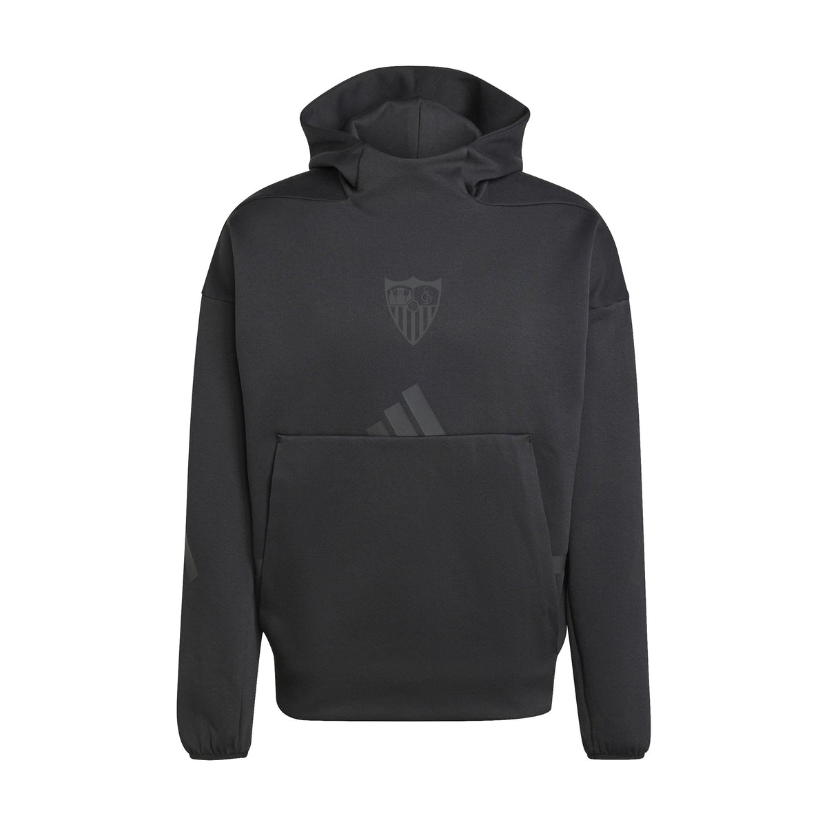 Sudadera adulto con capucha Sevilla FC 25/26 negra