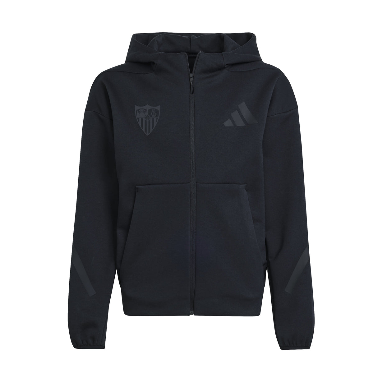 Sudadera niño con capucha Sevilla FC 25/26 negra