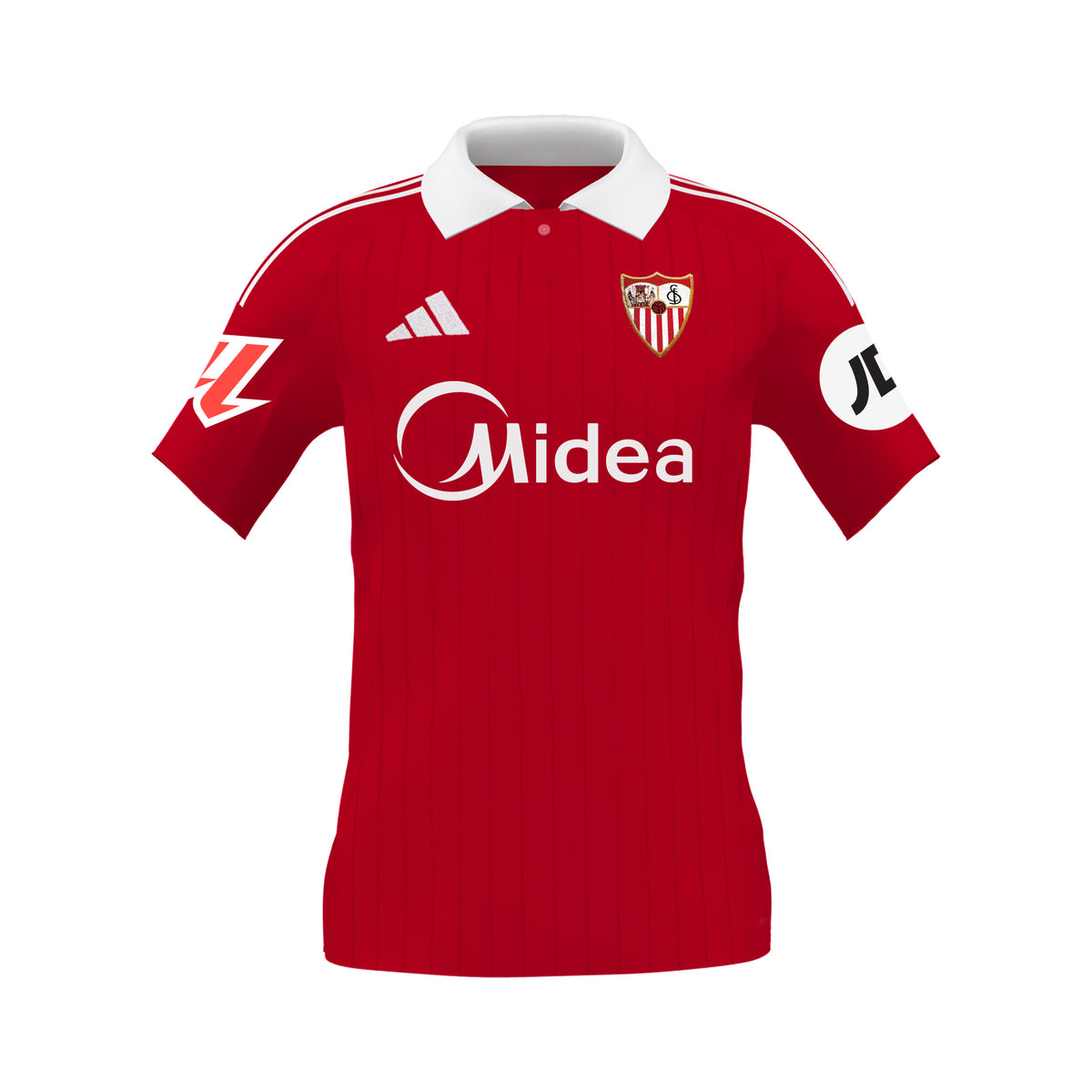 Sevilla FC 25/26 Kids’ Away Shirt – Red