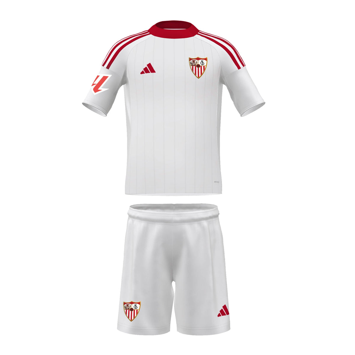 Personalización para Conjunto infantil 1ª Sevilla FC 25/26 blanco 18-24 m / White