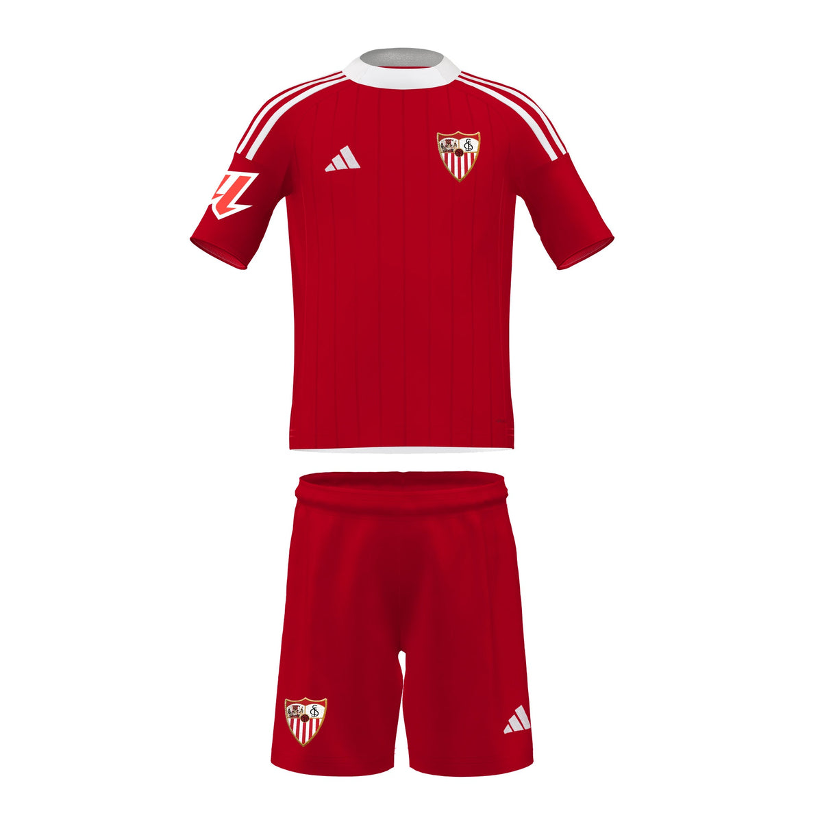 Personalización para Conjunto infantil 2ª Sevilla FC 25/26 rojo 2-3 a / Red