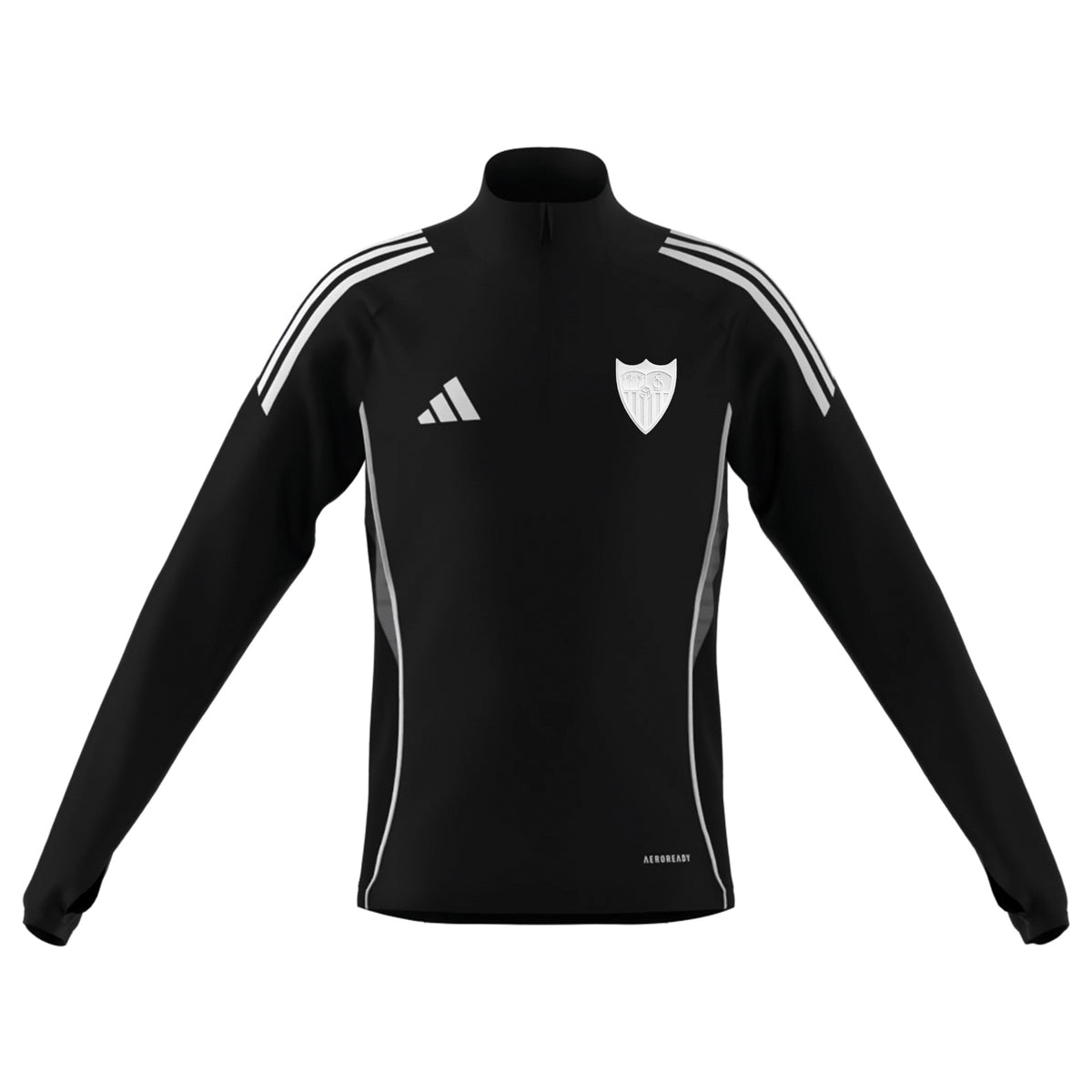 Sudadera adulto entrenamiento Sevilla FC 25/26 negra