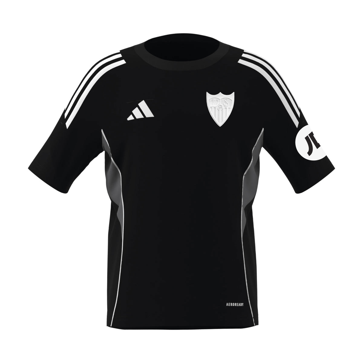 Camiseta adulto entrenamiento Sevilla FC 25/26 negra
