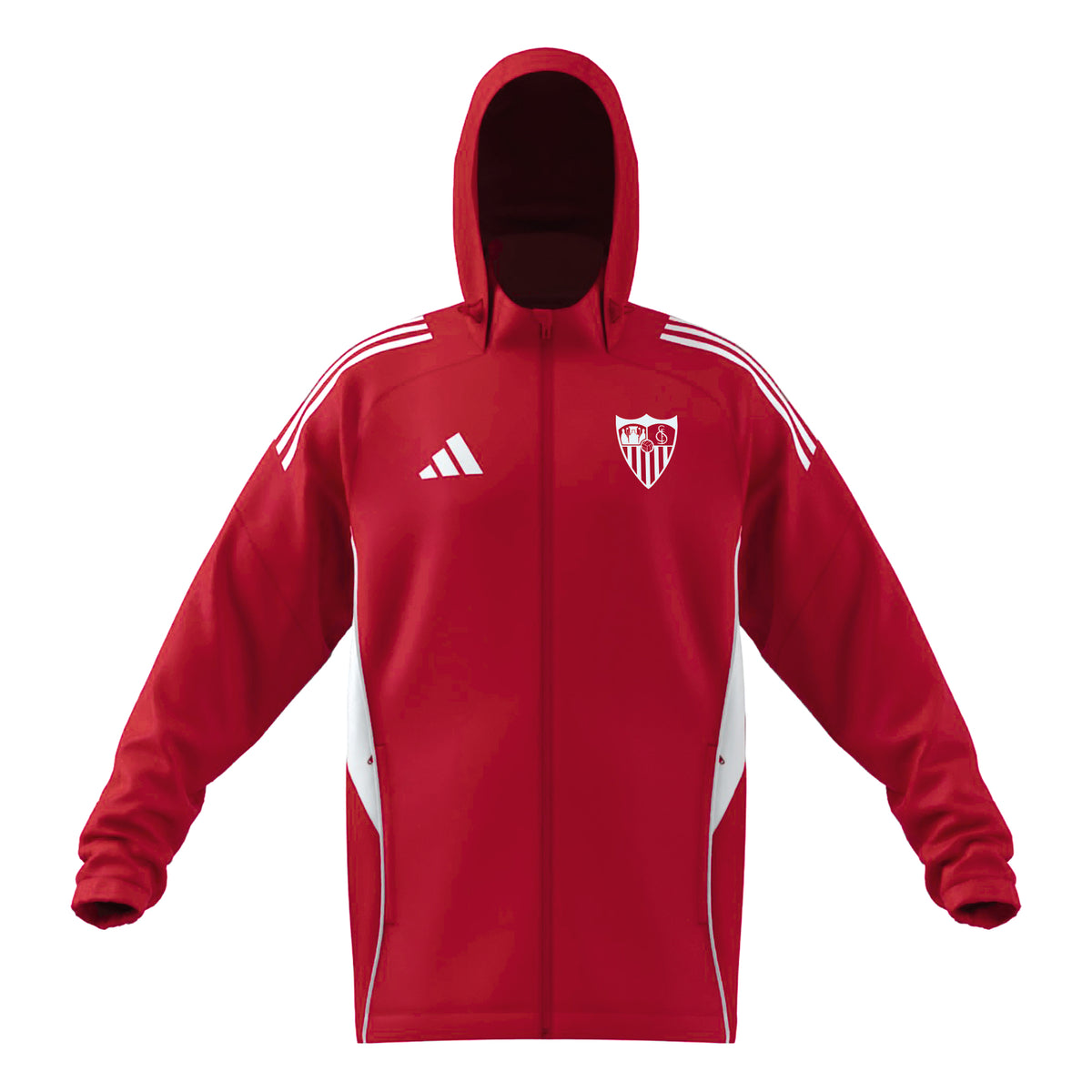 Chubasquero adulto entrenamiento Sevilla FC 25/26 rojo