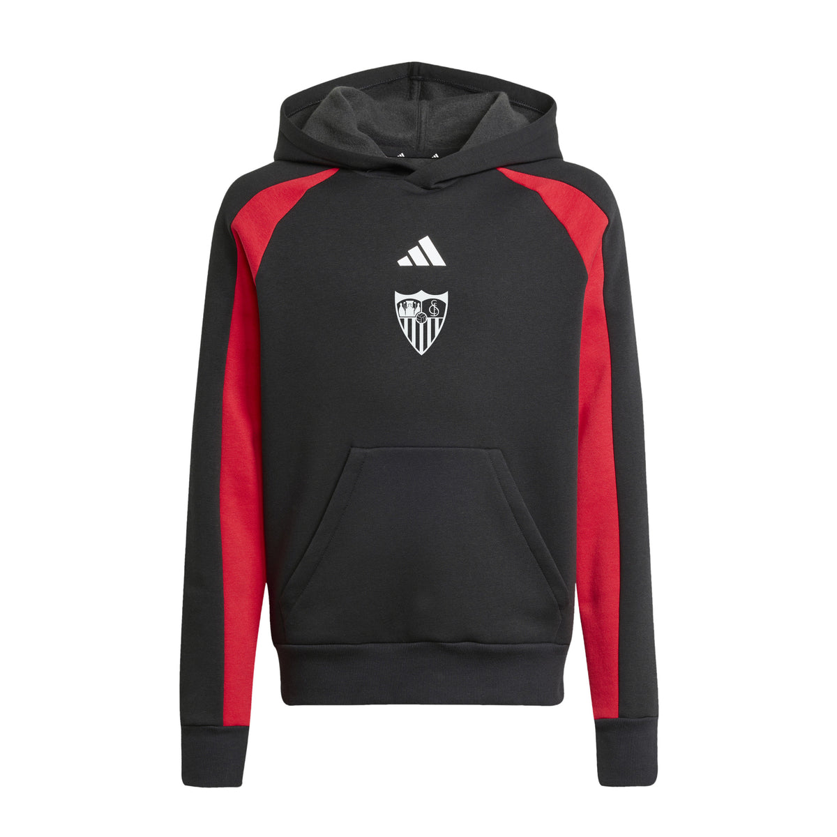 Sudadera niño con capucha Sevilla FC 25/26 negra