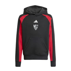 Sudadera niño con capucha Sevilla FC 25/26 negra