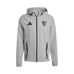 Sudadera niño con capucha Sevilla FC 25/26 gris