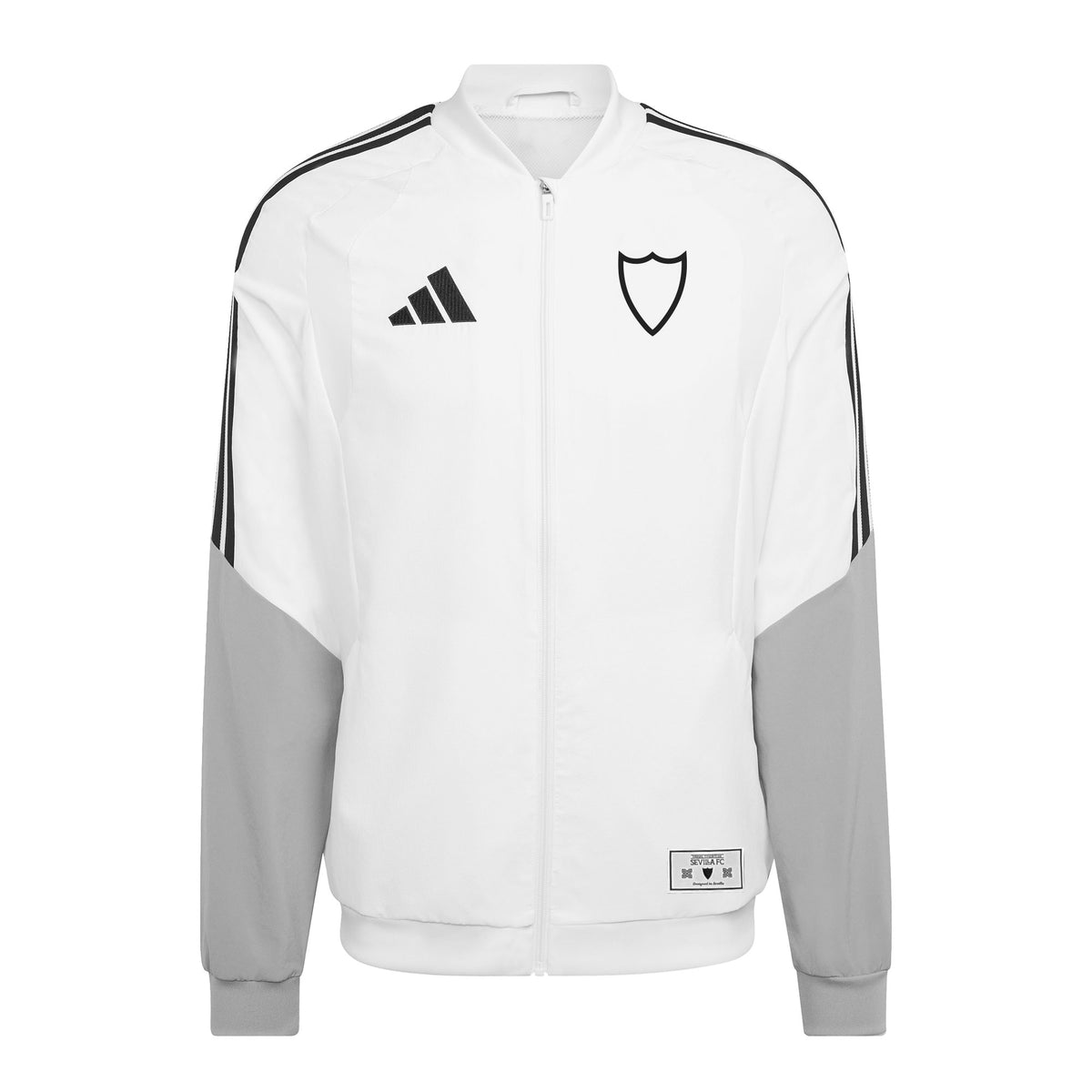 Chaqueta adulto escudo silueta Sevilla FC 26/27 blanca