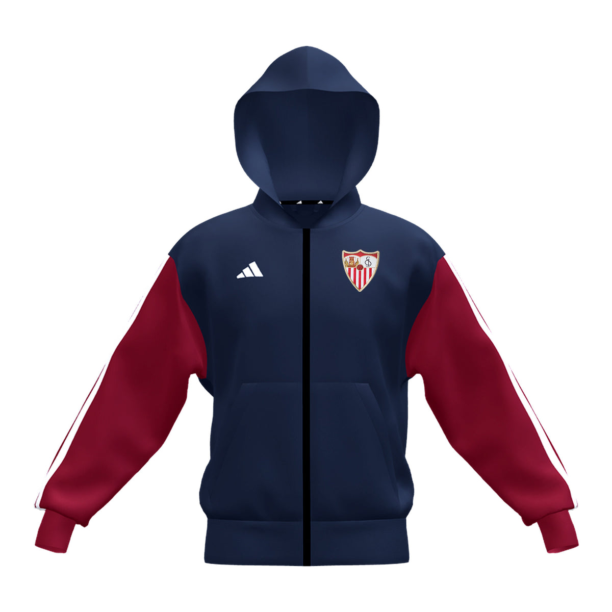 Sudadera adulto con capucha Sevilla FC 26/27 marino