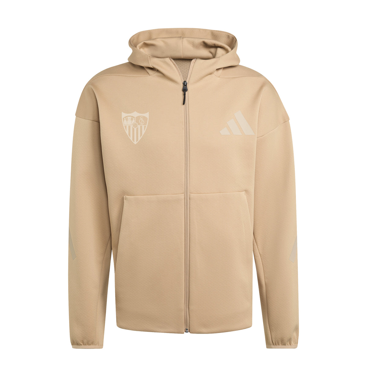 Sudadera adulto con capucha Sevilla FC 25/26 beige