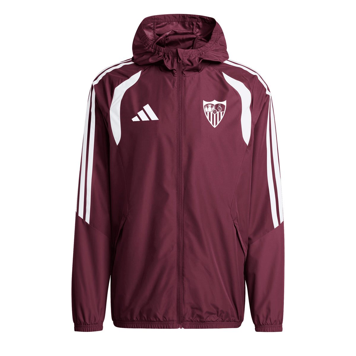 Chubasquero adulto entrenamiento Sevilla FC 26/27 burdeos