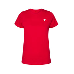 Women Red Shirt Embroidered Crest 23/24