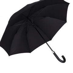 Black umbrella with crest