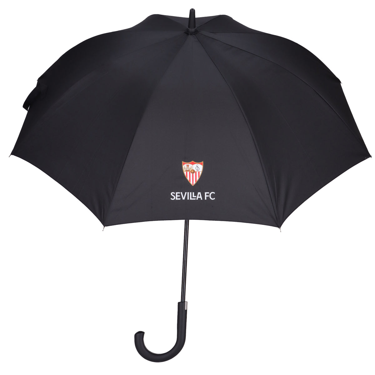 Black umbrella with crest