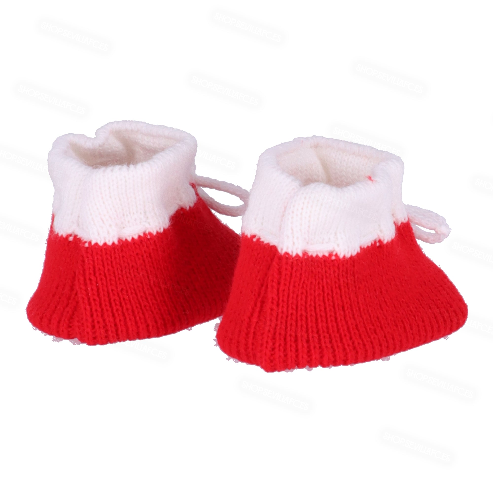Red baby booties