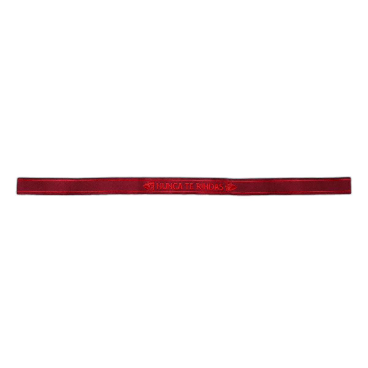 Pulsera de tela Nunca Te Rindas roja