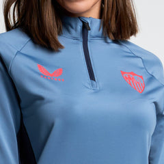 Women Light blue half-zip training sweatshirt 24/25