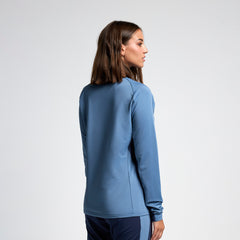 Women Light blue half-zip training sweatshirt 24/25