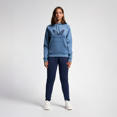 Sudadera celeste con capucha entrenamiento mujer 24/25