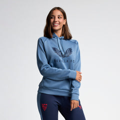 Sudadera celeste con capucha entrenamiento mujer 24/25