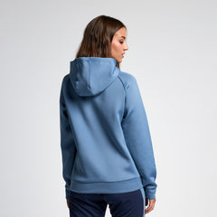 Sudadera celeste con capucha entrenamiento mujer 24/25