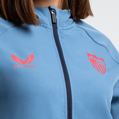 women sky blue tracksuit jacket 4/25