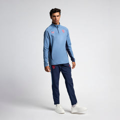 Adult Light blue half-zip training sweatshirt 24/25