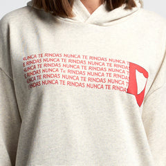 Sudadera blanca Nunca te rindas 24/25 Unisex