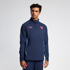 Blue training half zip sweatshirt adults 24/25