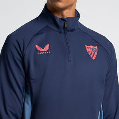 Blue training half zip sweatshirt adults 24/25