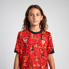 Camiseta roja prematch niño 24/25