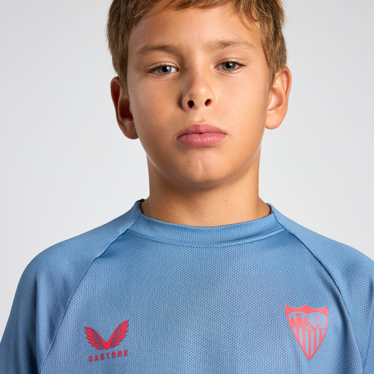 Camiseta celeste entrenamiento niño 24/25