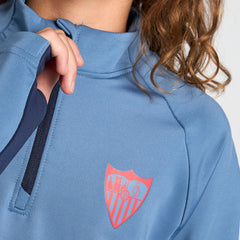 Kids Light blue half-zip training sweatshirt 24/25