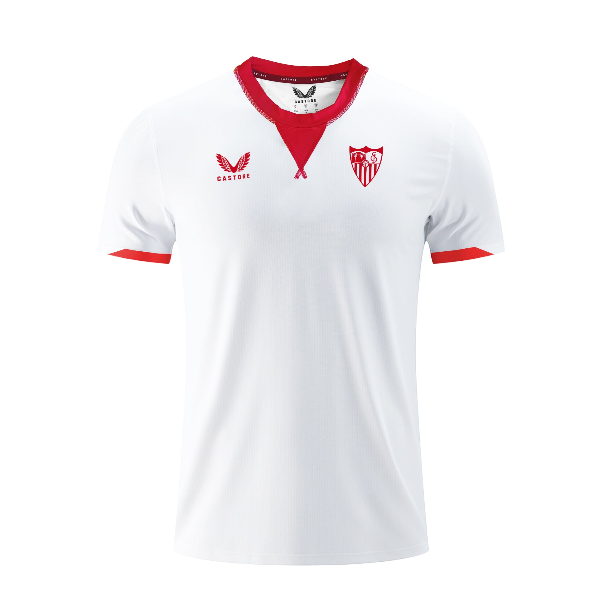 Sudadera roja del Sevilla FC con capucha y bolsillos de canguro 23/24