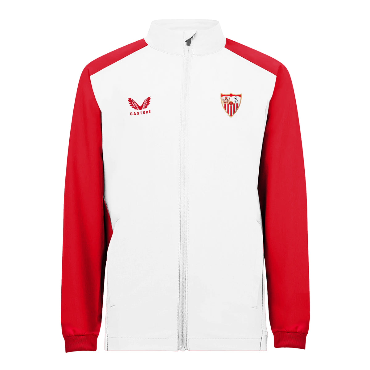 Sudadera Matchday Blanca 23/24 adulto Cremallera