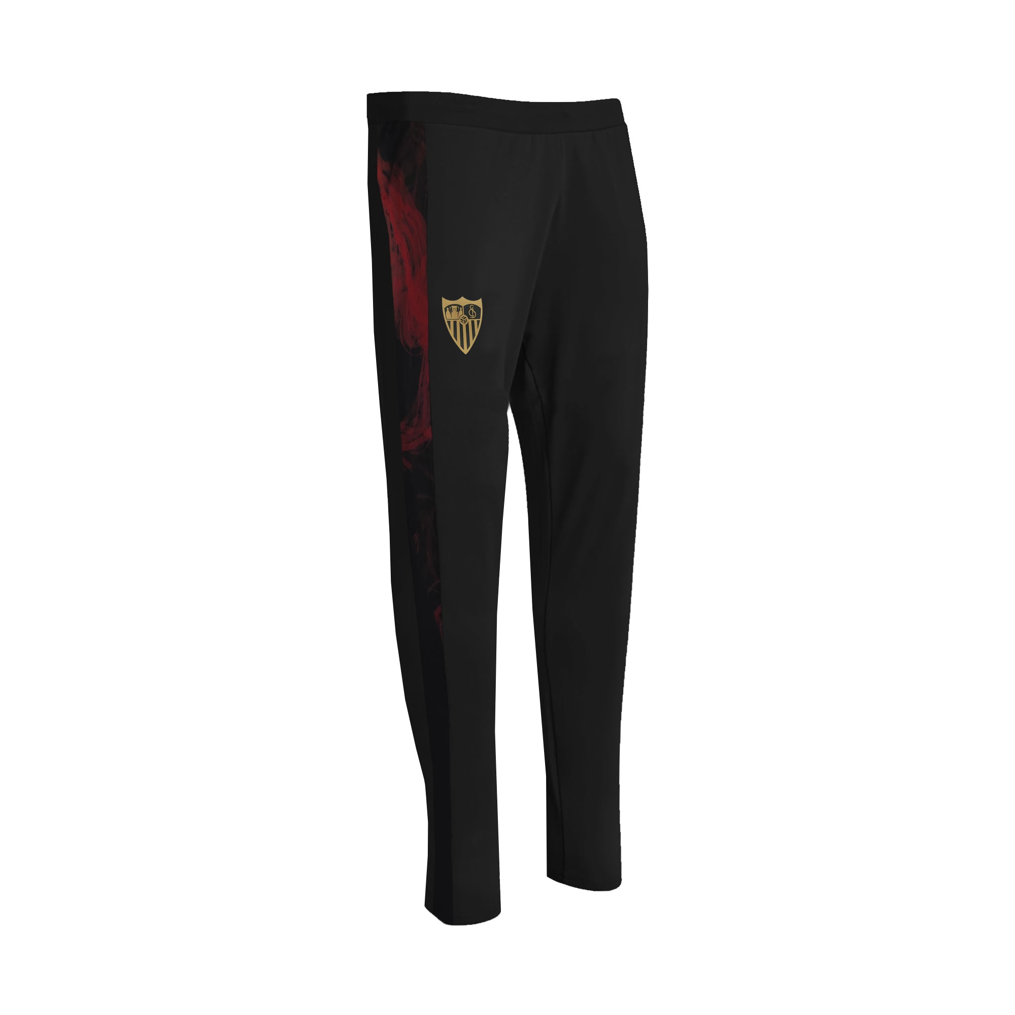 Pantalón de chándal del Sevilla FC negro y dorado para niños 24/25 Pantalón de chándal del Sevilla FC negro y dorado para niños 24/25