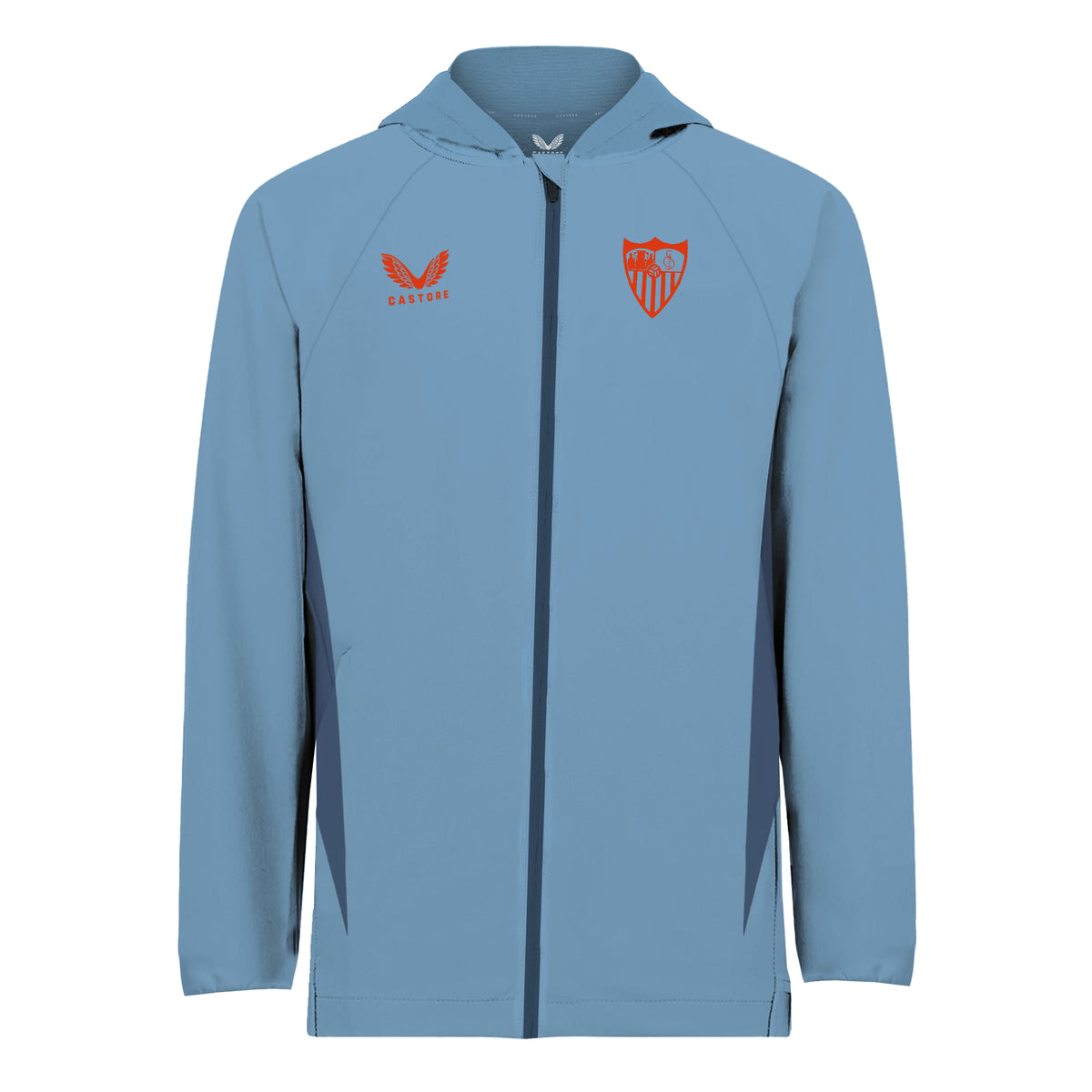 women sky blue tracksuit jacket 4/25