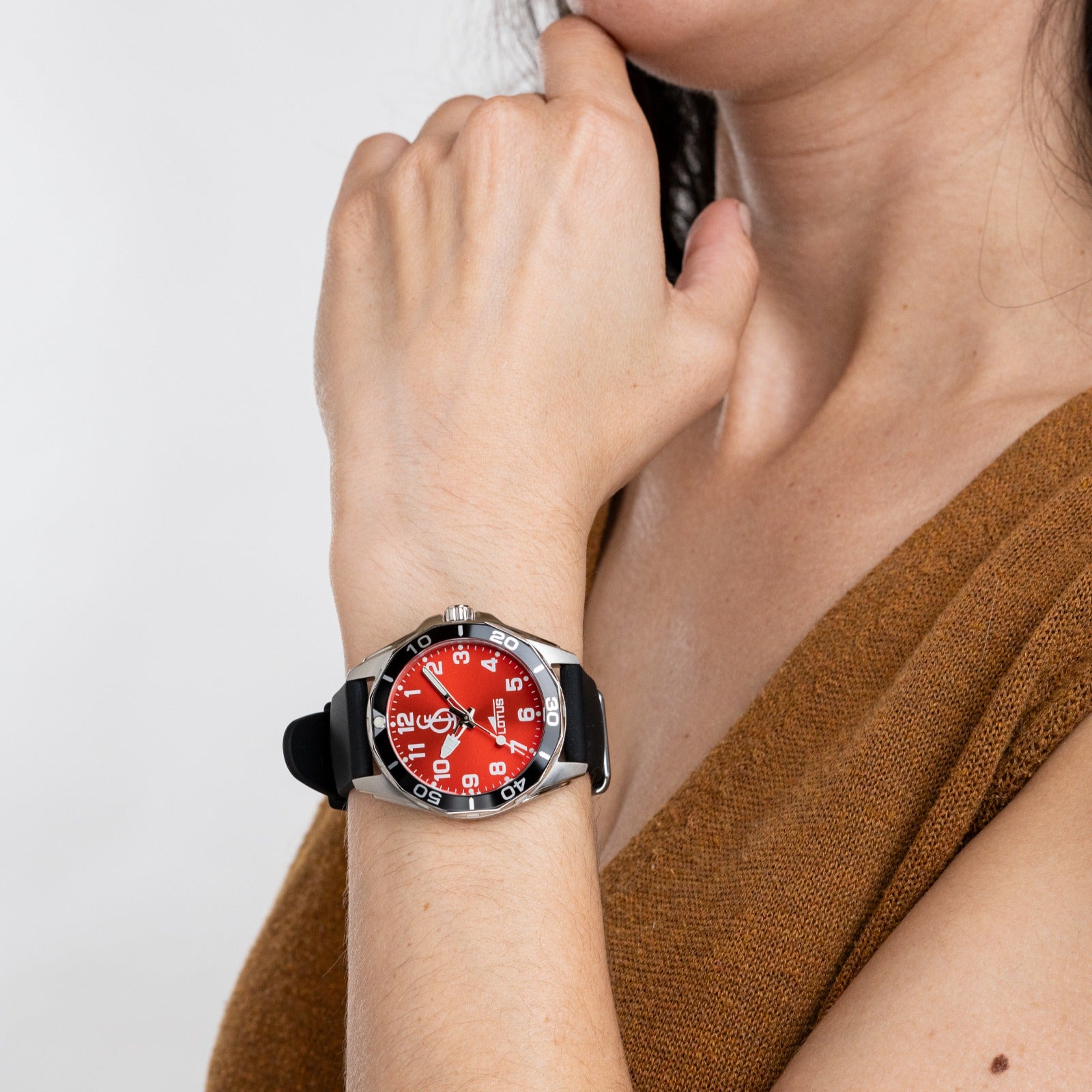 Cadet / women's red dial watch