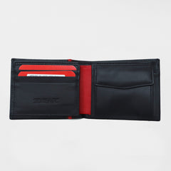 Cartera americana vivo rojo piel negra
