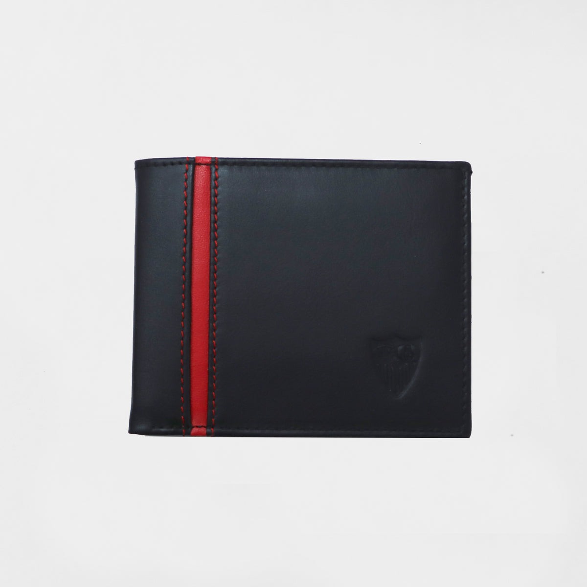 Cartera americana vivo rojo piel negra