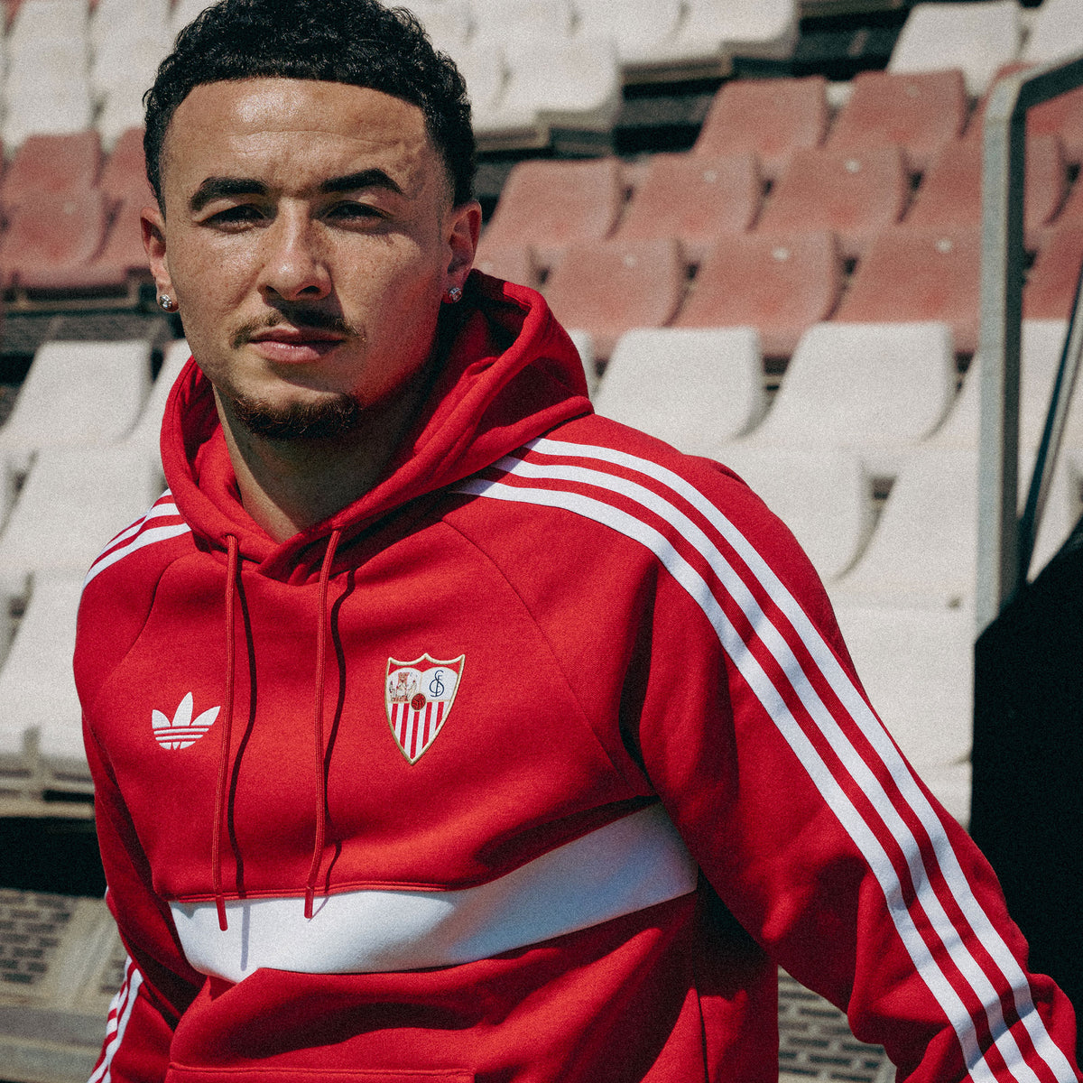 Sudadera adulto con capucha Sevilla FC 26/27 roja originals
