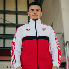 Chaqueta prematch adulto 26/27 blanca y roja originals